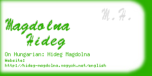 magdolna hideg business card